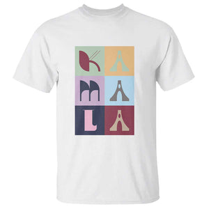 Harris Supporter T Shirt Kamala 2024 US Presidential Election Colorful Brutalism Typography TS11 White Print Your Wear