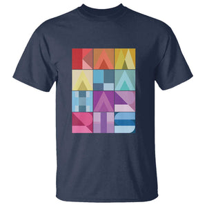 Harris Supporter T Shirt Kamala Harris Colorful Quilted US Presidential Election TS11 Navy Print Your Wear