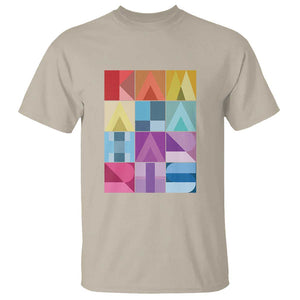 Harris Supporter T Shirt Kamala Harris Colorful Quilted US Presidential Election TS11 Sand Print Your Wear
