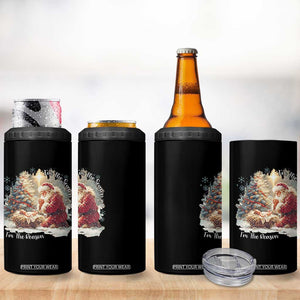 Christian Christmas 4 in 1 Can Cooler Tumbler Jesus I Am The Reason Santa I Am The Season TS11 Print Your Wear