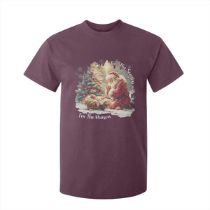 Christian Christmas T Shirt For Kid Jesus I Am The Reason Santa I Am The Season TS11 Maroon Print Your Wear