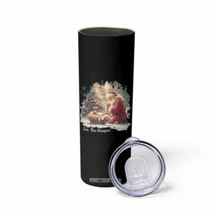 Christian Christmas Skinny Tumbler Jesus I Am The Reason Santa I Am The Season TS11 Print Your Wear