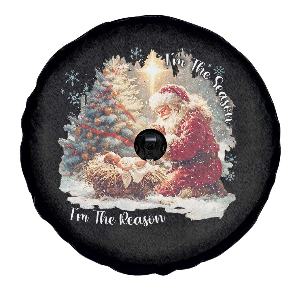 Christian Christmas Spare Tire Cover Jesus I Am The Reason Santa I Am The Season TS11 Print Your Wear