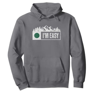 Funny Snowboard Ski Hoodie I'm Easy Mountain Sign Retro Vintage TS11 Charcoal Print Your Wear