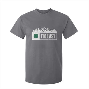 Funny Snowboard Ski T Shirt For Kid I'm Easy Mountain Sign Retro Vintage TS11 Charcoal Print Your Wear