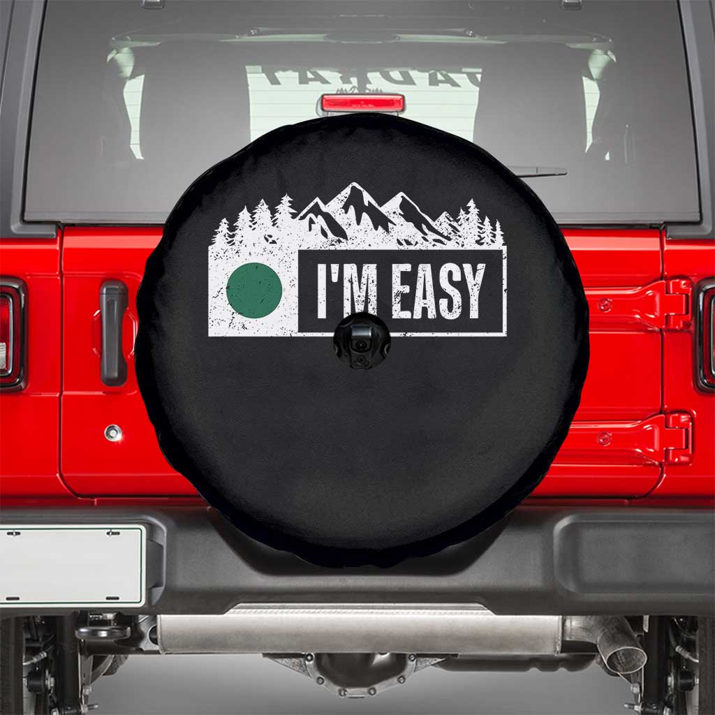 Funny Snowboard Ski Spare Tire Cover I'm Easy Mountain Sign Retro Vintage TS11 Black Print Your Wear