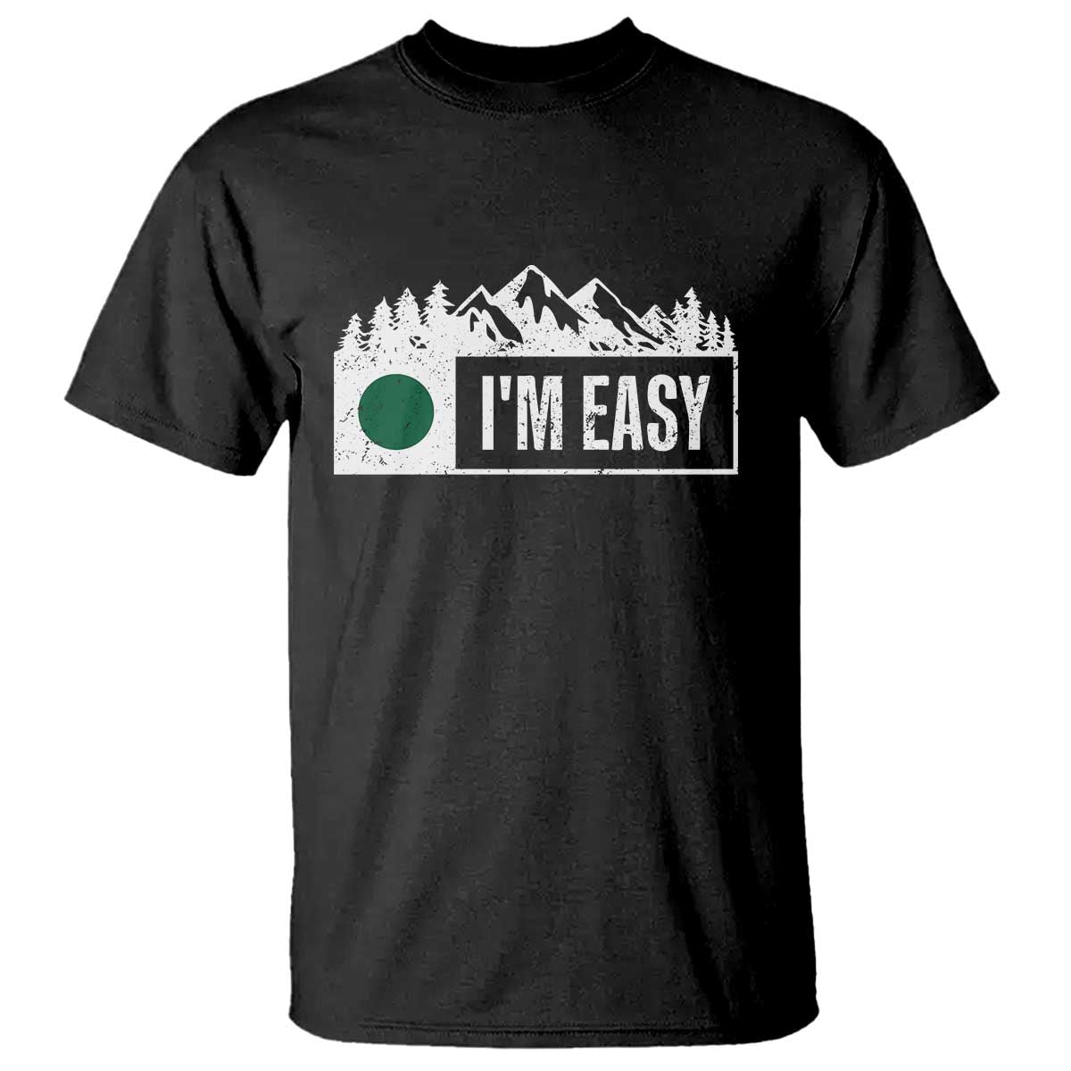 Funny Snowboard Ski T Shirt I'm Easy Mountain Sign Retro Vintage TS11 Black Print Your Wear