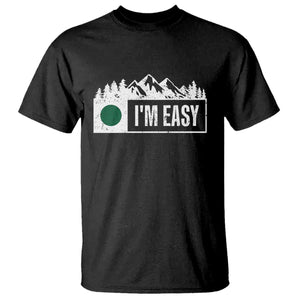 Funny Snowboard Ski T Shirt I'm Easy Mountain Sign Retro Vintage TS11 Black Print Your Wear