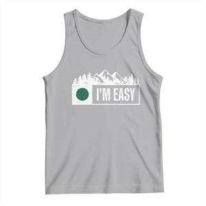 Funny Snowboard Ski Tank Top I'm Easy Mountain Sign Retro Vintage TS11 Athletic Heather Print Your Wear