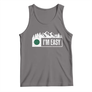 Funny Snowboard Ski Tank Top I'm Easy Mountain Sign Retro Vintage TS11 Deep Heather Print Your Wear