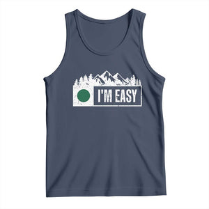 Funny Snowboard Ski Tank Top I'm Easy Mountain Sign Retro Vintage TS11 Navy Print Your Wear