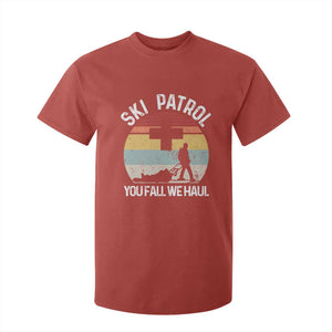 Ski Patrol You Fall We Haul T Shirt For Kid Funny Skiing Skier Winter Sport TS11 Red Print Your Wear
