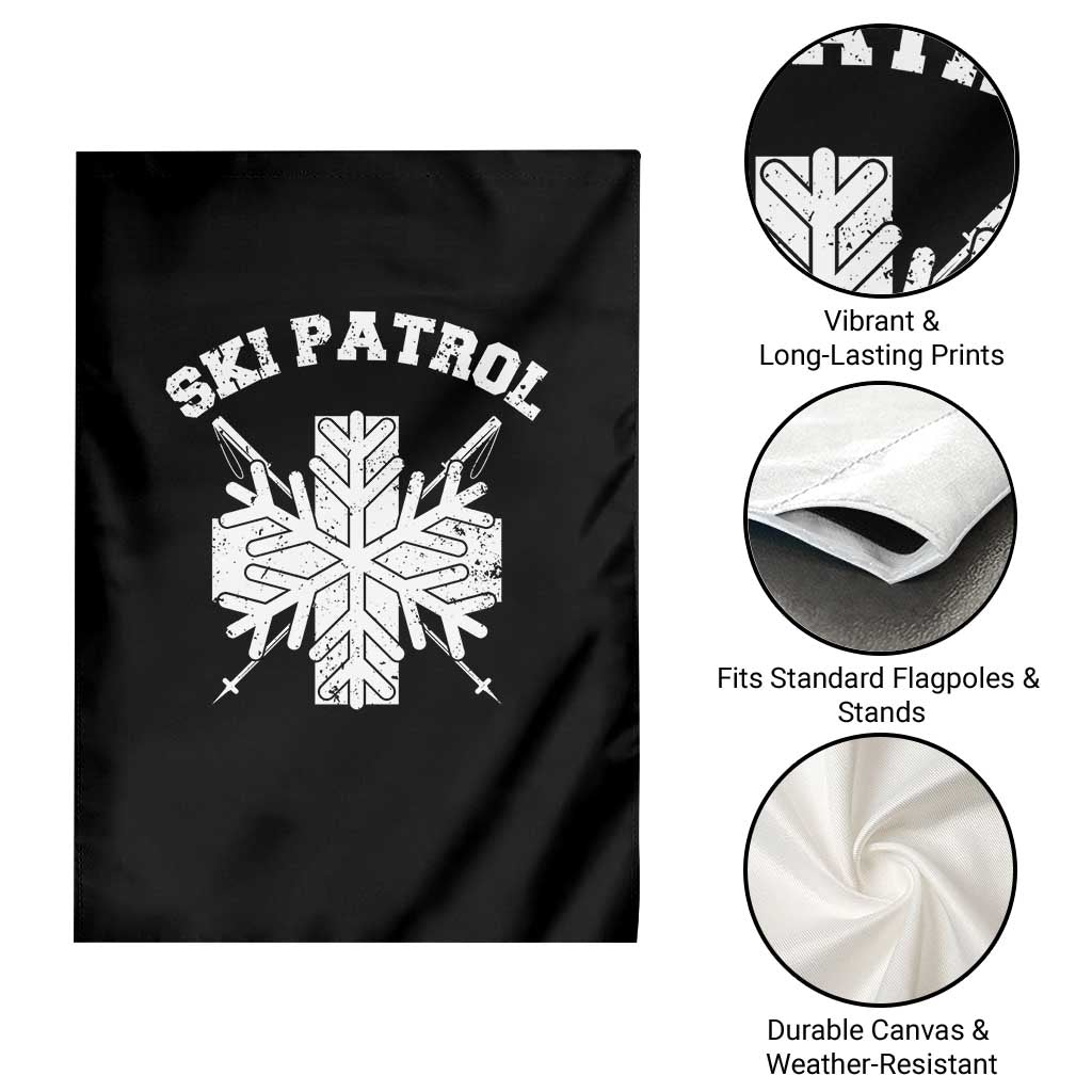 Ski Patrol Garden Flag Mountain Rescue Winter Slopes Skiing Snowboarding TS11 Print Your Wear