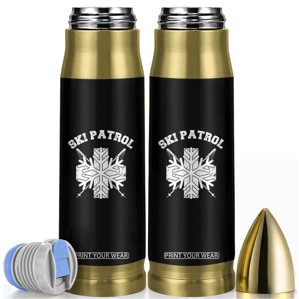 Ski Patrol Bullet Tumbler Mountain Rescue Winter Slopes Skiing Snowboarding TS11 Black Print Your Wear