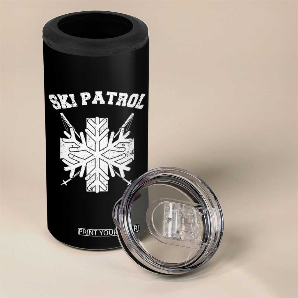 Ski Patrol 4 in 1 Can Cooler Tumbler Mountain Rescue Winter Slopes Skiing Snowboarding TS11 Print Your Wear