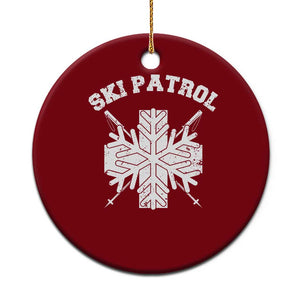 Ski Patrol Ceramic Ornament Mountain Rescue Winter Slopes Skiing Snowboarding TS11 1pc Red Print Your Wear