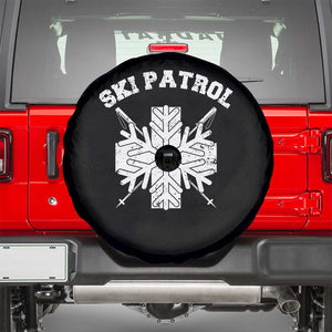 Ski Patrol Spare Tire Cover Mountain Rescue Winter Slopes Skiing Snowboarding TS11 Black Print Your Wear