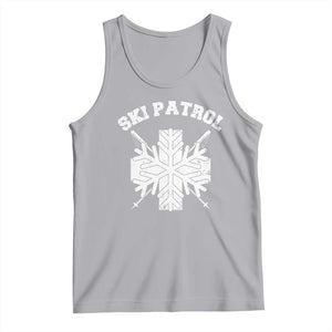 Ski Patrol Tank Top Mountain Rescue Winter Slopes Skiing Snowboarding TS11 Athletic Heather Print Your Wear