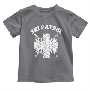Ski Patrol Toddler T Shirt Mountain Rescue Winter Slopes Skiing Snowboarding TS11 Charcoal Print Your Wear