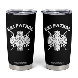 Ski Patrol Tumbler Cup Mountain Rescue Winter Slopes Skiing Snowboarding TS11 Black Print Your Wear