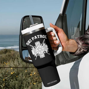 Ski Patrol Tumbler With Handle Mountain Rescue Winter Slopes Skiing Snowboarding TS11 Print Your Wear