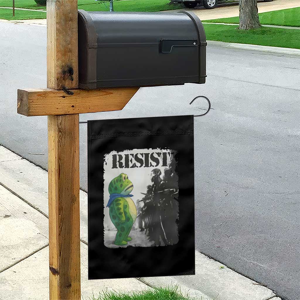 Frog Resist Garden Flag Portland Frog Activist Protest City Art TS11 Print Your Wear