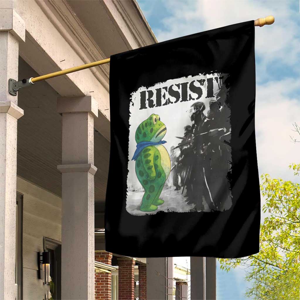 Frog Resist Garden Flag Portland Frog Activist Protest City Art TS11 Print Your Wear