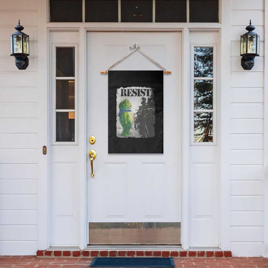 Frog Resist Garden Flag Portland Frog Activist Protest City Art TS11 Print Your Wear