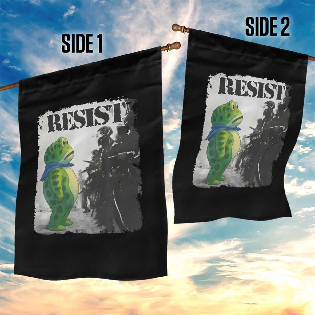 Frog Resist Garden Flag Portland Frog Activist Protest City Art TS11 Print Your Wear