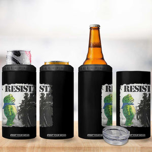 Frog Resist 4 in 1 Can Cooler Tumbler Portland Frog Activist Protest City Art TS11 Print Your Wear
