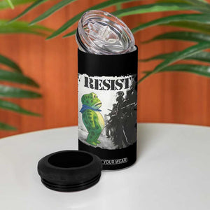 Frog Resist 4 in 1 Can Cooler Tumbler Portland Frog Activist Protest City Art TS11 Print Your Wear