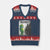 Frog Resist V-Neck Knit Sweater Vest Portland Frog Activist Protest City Art TS11 Navy Red Print Your Wear