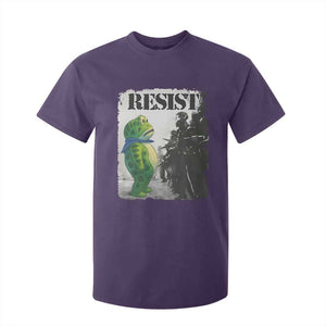 Frog Resist T Shirt For Kid Portland Frog Activist Protest City Art TS11 Purple Print Your Wear