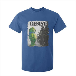Frog Resist T Shirt For Kid Portland Frog Activist Protest City Art TS11 Royal Blue Print Your Wear