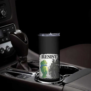 Frog Resist Skinny Tumbler Portland Frog Activist Protest City Art TS11 Print Your Wear