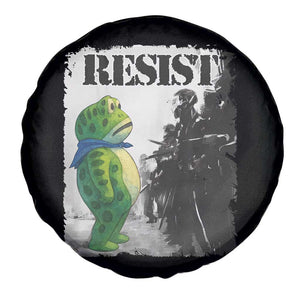 Frog Resist Spare Tire Cover Portland Frog Activist Protest City Art TS11 Print Your Wear