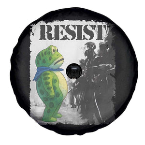 Frog Resist Spare Tire Cover Portland Frog Activist Protest City Art TS11 Print Your Wear