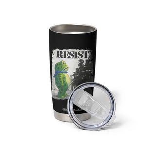 Frog Resist Tumbler Cup Portland Frog Activist Protest City Art TS11 Print Your Wear