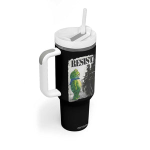 Frog Resist Tumbler With Handle Portland Frog Activist Protest City Art TS11 Print Your Wear