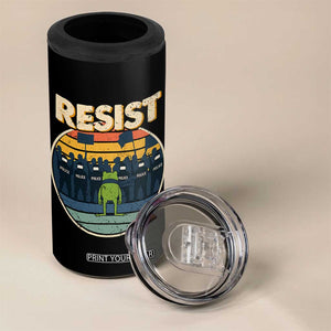Frog Resist 4 in 1 Can Cooler Tumbler Portland Frog Activist Protest Retro Sunset TS11 Print Your Wear