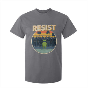 Frog Resist T Shirt For Kid Portland Frog Activist Protest Retro Sunset TS11 Charcoal Print Your Wear