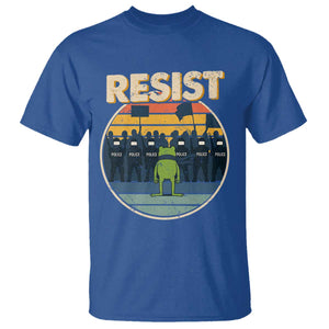 Frog Resist T Shirt Portland Frog Activist Protest Retro Sunset - Print Your Wear