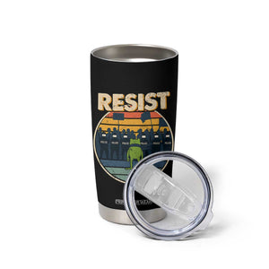 Frog Resist Tumbler Cup Portland Frog Activist Protest Retro Sunset TS11 Print Your Wear