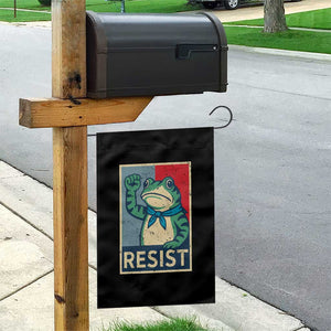 Frog Resist Garden Flag Portland Frog Raised Fist Poster Graphic TS11 Print Your Wear