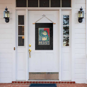 Frog Resist Garden Flag Portland Frog Raised Fist Poster Graphic TS11 Print Your Wear