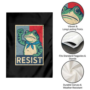 Frog Resist Garden Flag Portland Frog Raised Fist Poster Graphic TS11 Print Your Wear