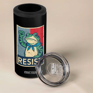 Frog Resist 4 in 1 Can Cooler Tumbler Portland Frog Raised Fist Poster Graphic TS11 Print Your Wear