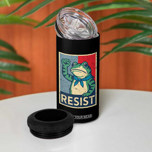 Frog Resist 4 in 1 Can Cooler Tumbler Portland Frog Raised Fist Poster Graphic TS11 Print Your Wear
