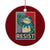 Frog Resist Ceramic Ornament Portland Frog Raised Fist Poster Graphic TS11 1pc Red Print Your Wear