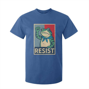 Frog Resist T Shirt For Kid Portland Frog Raised Fist Poster Graphic TS11 Royal Blue Print Your Wear